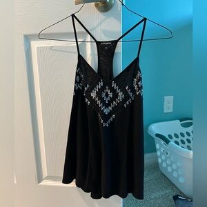 Express Black and Silver Embellished Camisole